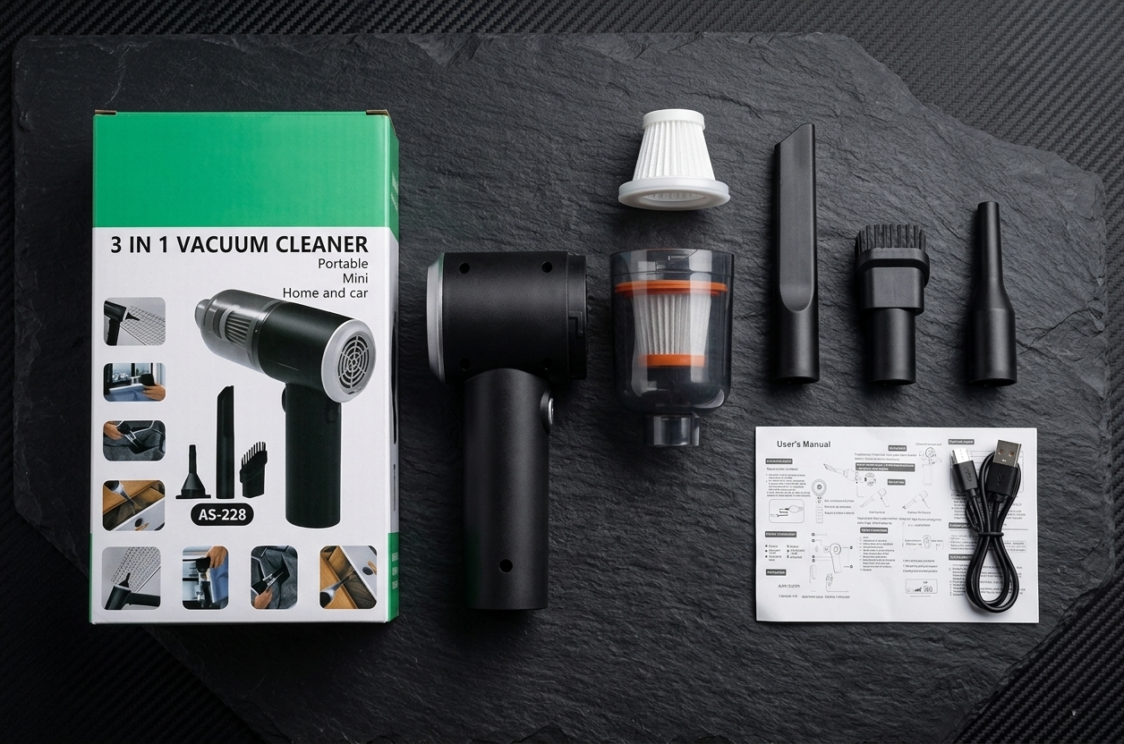NeoCabin™ TurboBlast 2-in-1 Wireless Car Vacuum & Air Duster