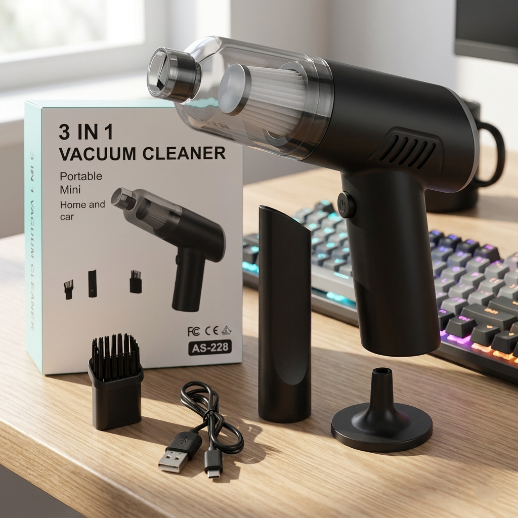 NeoCabin™ TurboBlast 2-in-1 Wireless Car Vacuum & Air Duster